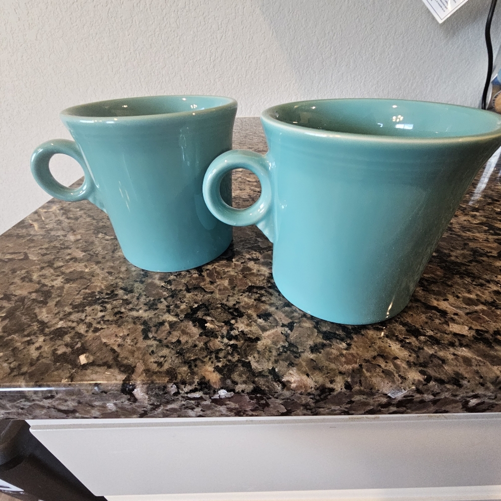 Fiesta Classic Ring Handle Mugs - Excellent Condition (Second Set)